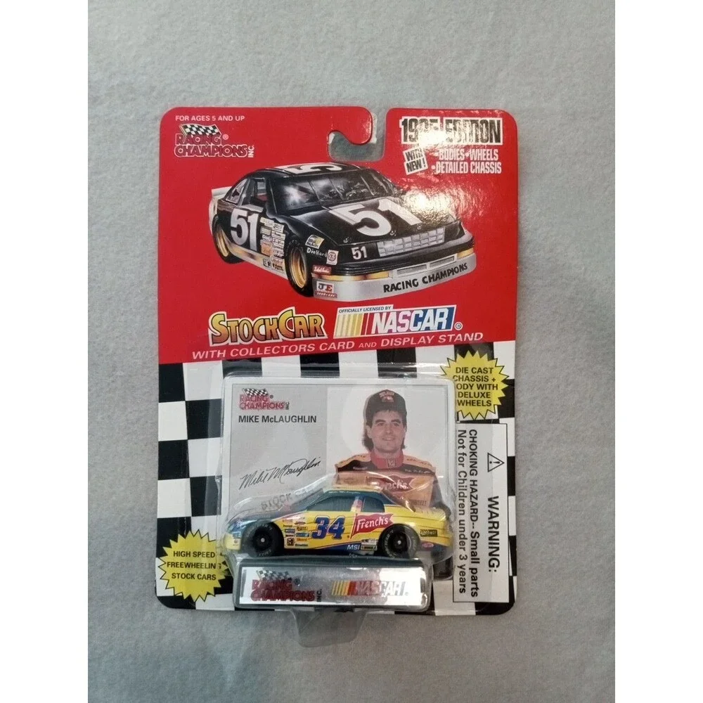 1995 Edition Racing Champions Mike McLaughlin #34 NASCAR Stock Car 1:64 Scale(J)